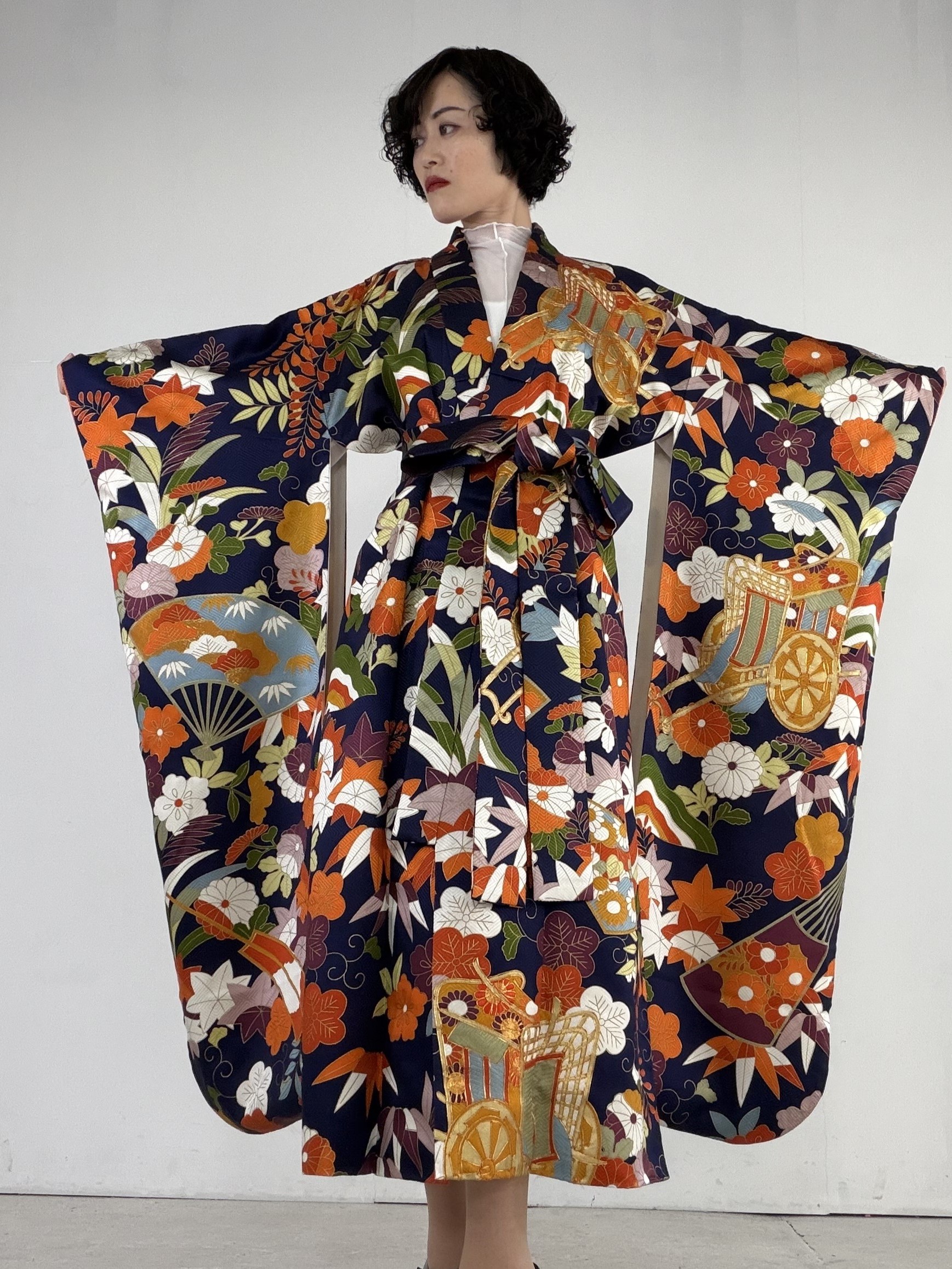 One-of-a-Kind Silk Gown-Rich Imperial Carri